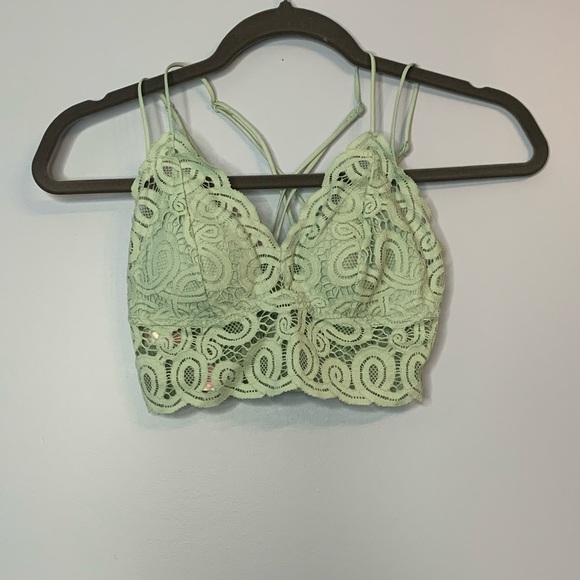 PINK Victoria's Secret Other - Victorias Secret Pink Mint Green Lace Bralette